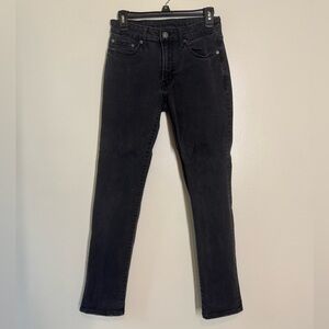 American Eagle Black Jeans Men’s 29x32 Skinny Lightly Distressed EUC Flexible